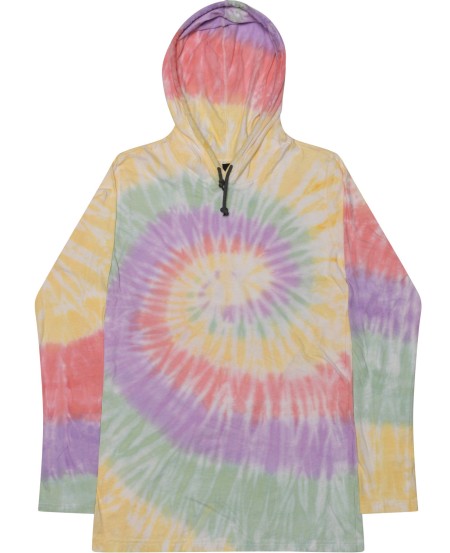 Tie-Dye 2777 Unisex Long Sleeve Hooded T-Shirt