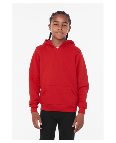 Bella  Canvas 3719Y Youth Sponge Fleece Pullover Hooded Sweatshirt