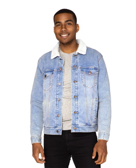 Threadfast Apparel 372J Unisex Sherpa-Lined Denim Jacket