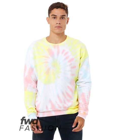 Bella  Canvas 3945RD FWD Fashion Unisex Tie-Dye Pullover Sweatshirt