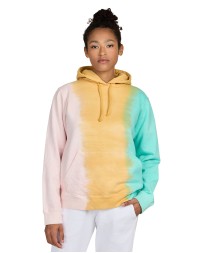 4412RB US Blanks Unisex Made in USA Rainbow Tie Dye Hooded Sweatshirt