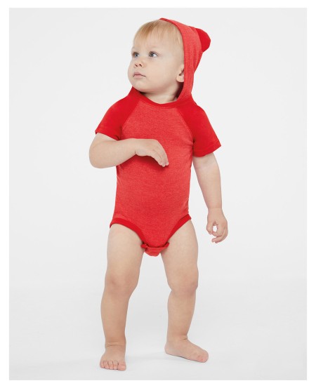 Rabbit Skins 4417 Infant Character Hooded Bodysuit with Ears