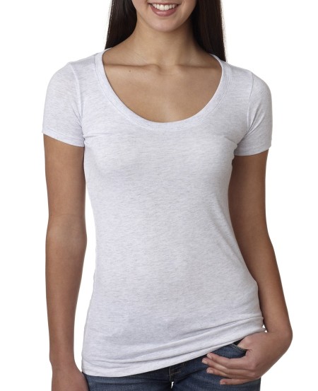 Next Level Apparel 6730 Ladies' Triblend Scoop