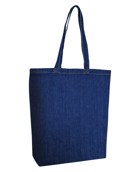 Liberty Bags 7761A Cotton Denim Gusseted Tote Bag