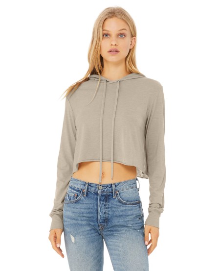 Bella  Canvas 8512 Ladies' Cropped Long Sleeve Hooded T-Shirt