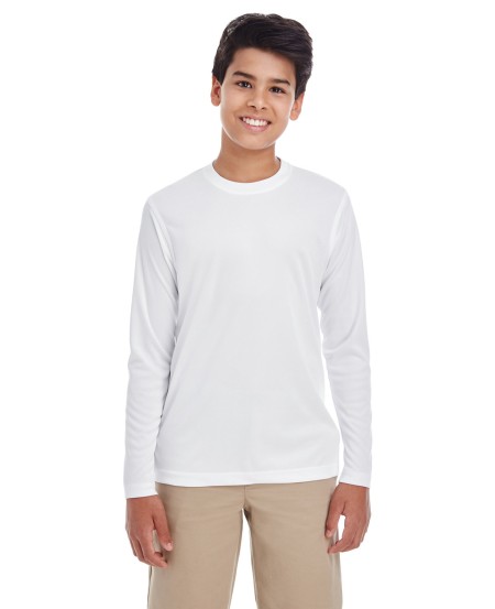 UltraClub 8622Y Youth Cool  Dry Performance Long-Sleeve Top