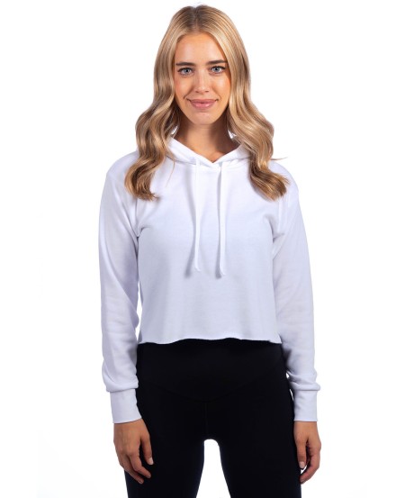 Next Level Apparel 9384 Ladies' Laguna Cropped Pullover Hooded Sweatshirt