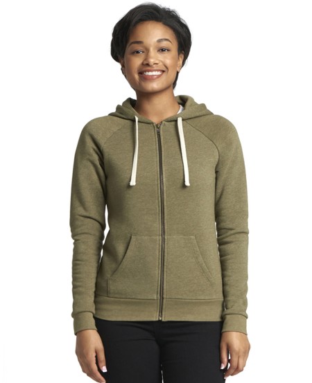 Next Level Apparel 9603 Ladies' PCH Raglan Zip Hoodie