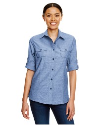 Burnside B5255 Ladies' Chambray Woven Shirt