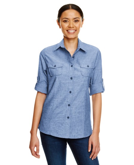 Burnside B5255 Ladies' Chambray Woven Shirt
