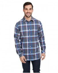 B8212 Burnside Woven Plaid Flannel With Biased Pocket