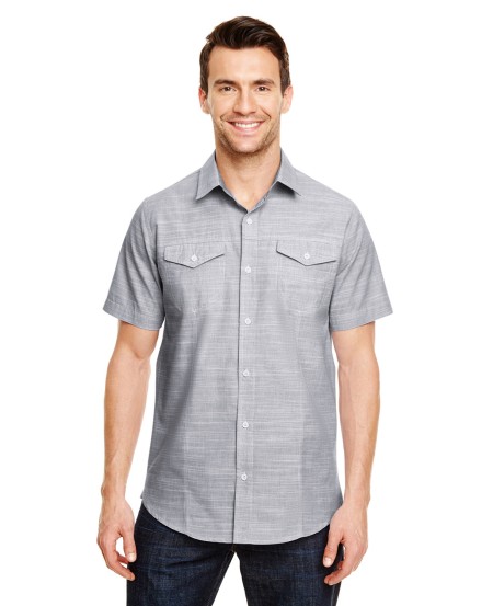 Burnside B9247 Men's Textured Woven Shirt