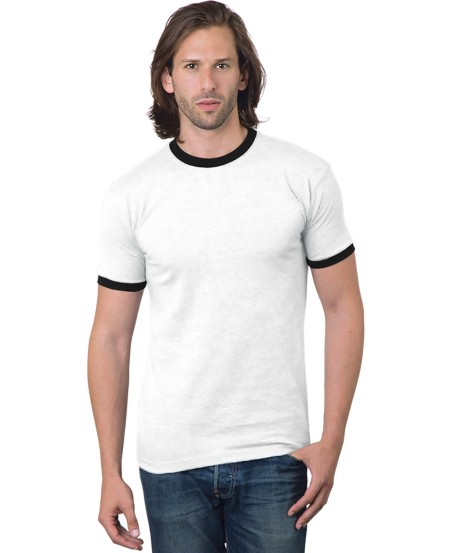 Bayside BA1801 Unisex USA Made Ringer T-Shirt