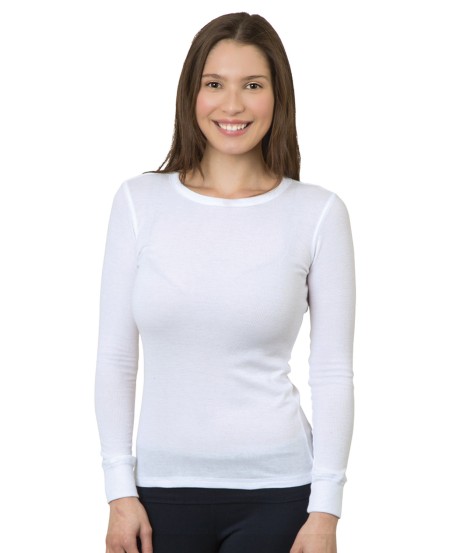 Bayside BA3420 Ladies' USA Made Long-Sleeve Thermal Shirt