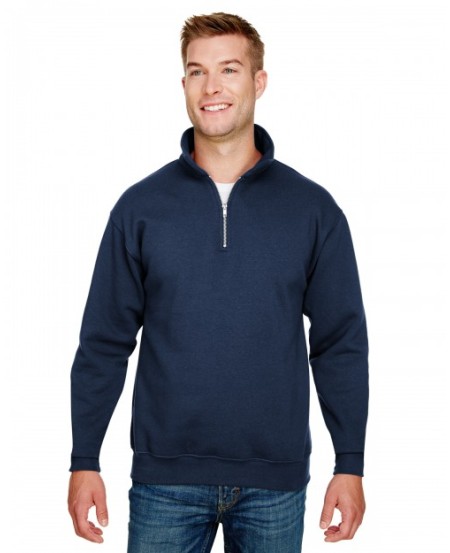 BA920 Bayside Unisex 9 5 oz   80 20 Quarter Zip Pullover Sweatshirt