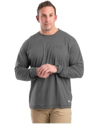 BSM39 Berne Unisex Performance Long Sleeve Pocket T Shirt