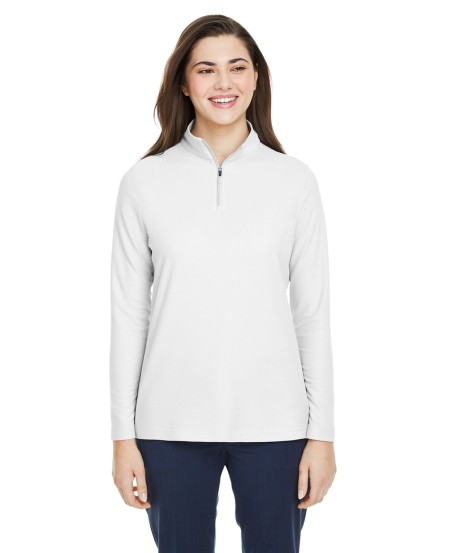 CORE365 CE405W Ladies' Fusion ChromaSoft Pique Quarter-Zip