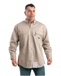 Berne FRSH10T Men's Tall Flame-Resistant Button Down Work Shirt