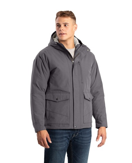 Berne HJ67 Men's Highland Quilt-Lined Micro-Duck Hooded Jacket