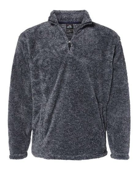 J America JA8464 Unisex Boundary Shag Quarter Zip