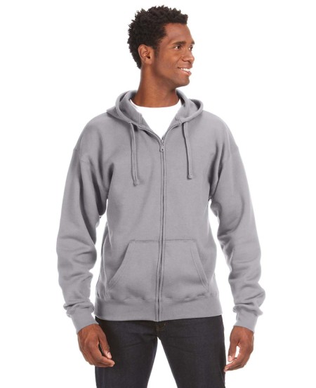 J America JA8821 Adult Premium Full-Zip Fleece Hooded Sweatshirt