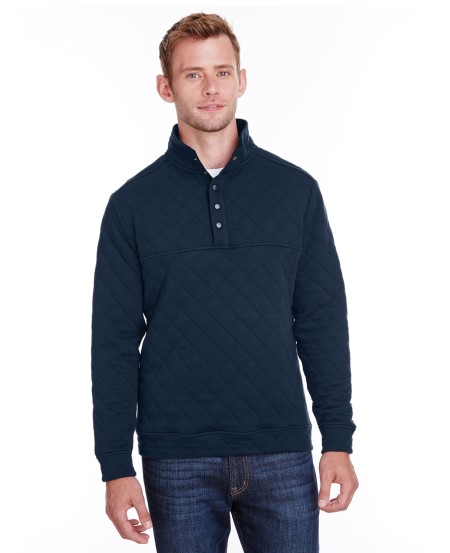 J America JA8890 Adult Quilted Snap Pullover