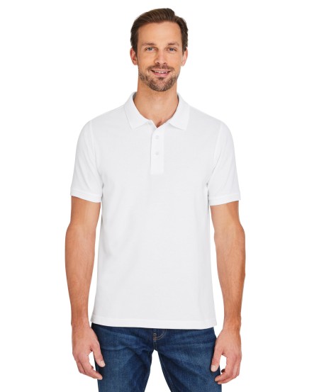Harriton M205 Men's Valiant Cotton Snag Protect Polo