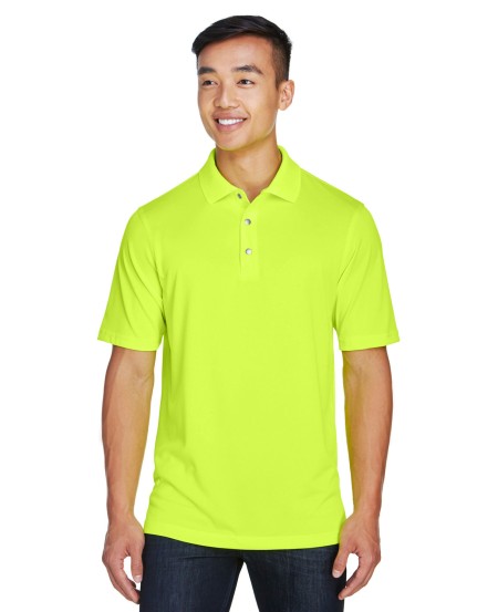 Harriton M345 Men's Advantage Snag Protection Plus IL Snap Placket Polo