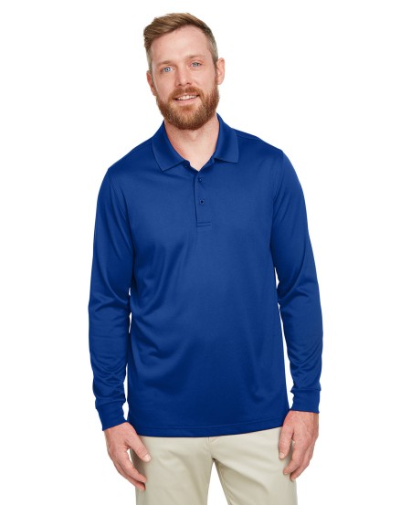 Harriton M348LT Men's Tall Advantage Long Sleeve Snag Protection Plus IL Polo