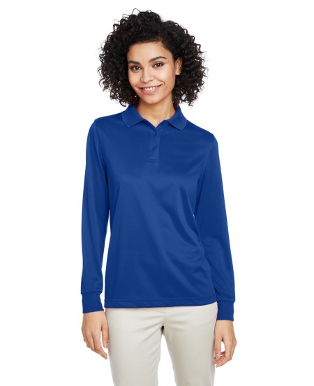 Harriton M348LW Ladies' Advantage Snag Protection Plus IL Long Sleeve Polo