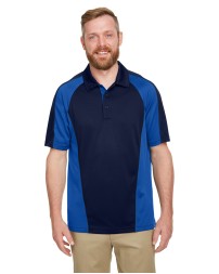 Harriton M385 Men's Advantage Snag Protection Plus IL Colorblock Polo