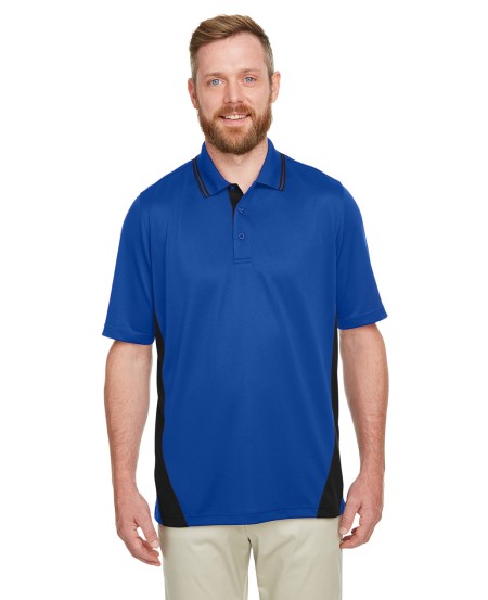 Harriton M386T Men's Tall Flash Snag Protection Plus IL Colorblock Polo