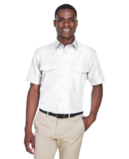 Harriton M580 Men's Key West Short-Sleeve Performance Staff Shirt