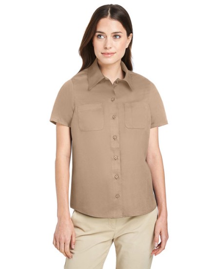 Harriton M585W Ladies' Advantage IL Short-Sleeve Work Shirt