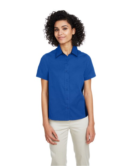 Harriton M586W Ladies' Flash IL Colorblock Short Sleeve Shirt