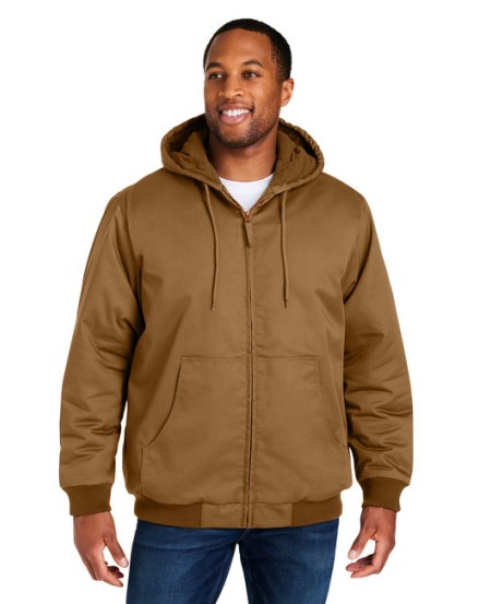Harriton M722T Men's Tall ClimaBloc Heavyweight Hooded Full-Zip Jacket