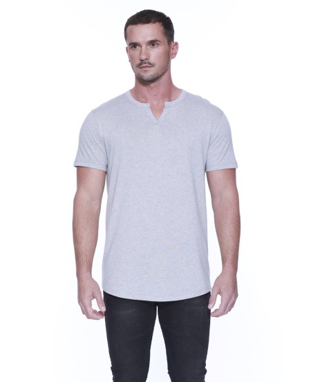 StarTee ST2822 Men's CottonModal Slit V-Neck