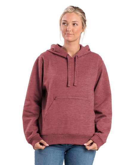 Berne WSP418 Ladies' Heritage Zippered Pocket Hooded Pullover Sweatshirt
